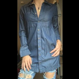 Long ‘Denim’ Button Up